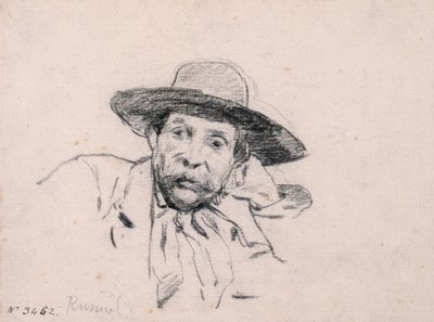 Studie av et mannlig hode av Santiago Rusiñol