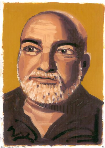 John Schlesinger, 2008 (olje på papir) av Sara Hayward