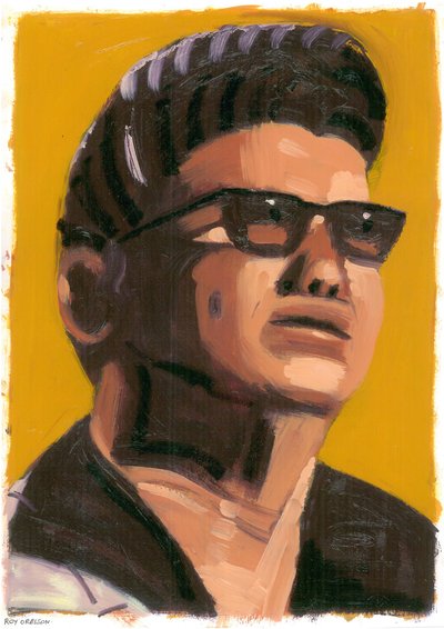 Roy Orbison, 2008 (olje på papir) av Sara Hayward