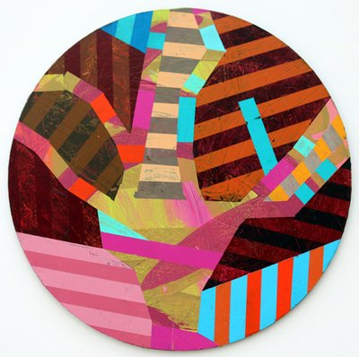 Twixt Heaven & Earth IV-A (akryl på sirkulært bord) av Sara Hayward