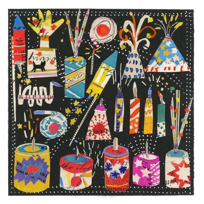 Fyrverkeri, 2020 (kollasje) av Sarah Battle