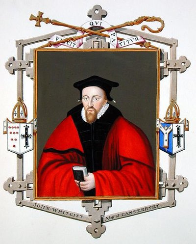 Portrett av John Whitgift (ca. 1530-1604) erkebiskop av Canterbury fra 