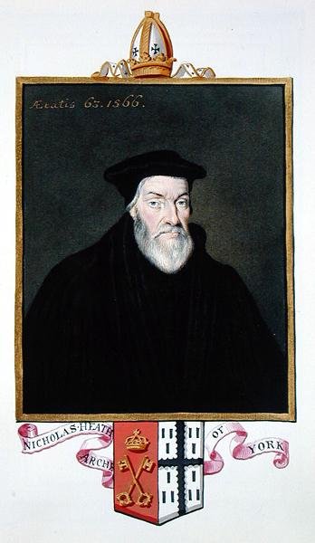 Portrett av Nicholas Heath (ca. 1501-78) erkebiskop av York fra 