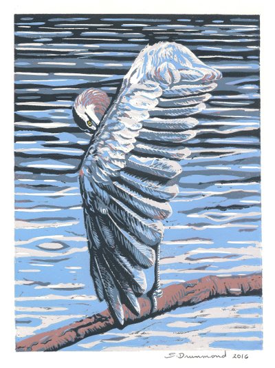 Refleksjon, 2016 (maleri) av Sarah Drummond