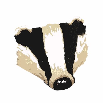 Badger, 2018, (digital tegning) av Sarah Thompson Engels