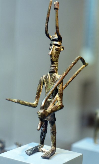 Figur av en kriger, ca. 1800-1200 f.Kr. (bronse) av Sardinia Nuragic Civilization