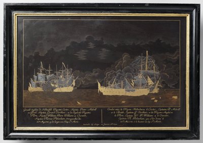 Kamp mellom de nederlandske fregattene Castor, kaptein Pieter Melvill og Briel, kaptein Gerard Oorthuis og de engelske fregattene av Sasaya
