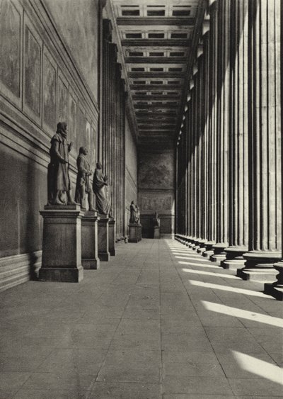 Berlin: Altes Museum; Det gamle museet (s/hvitt bilde) av Sasha Stone