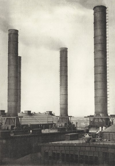 Berlin: Grosskraftwerk Klingenberg; Stor kraftstasjon Klingenberg (s/hvitt bilde) av Sasha Stone