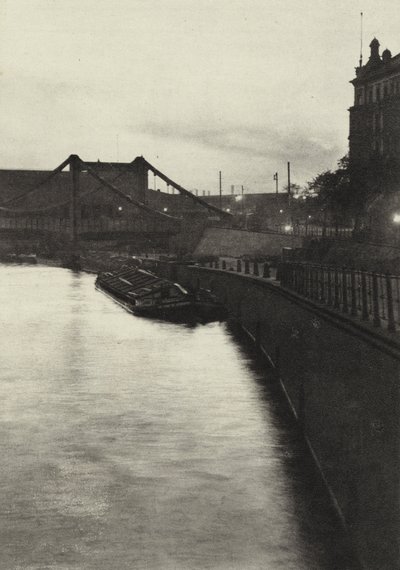 Berlin: Humboldt-Hafen; Humboldt Harbor (s/hvitt bilde) av Sasha Stone