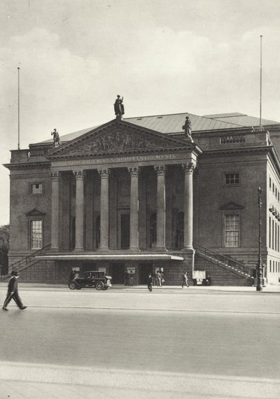 Berlin: Operahuset; Operahuset (s/hvitt bilde) av Sasha Stone