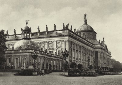 Potsdam, Neues Palais; New Palace (s/hvitt bilde) av Sasha Stone
