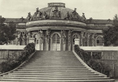 Potsdam, Schloss Sanssouci; Sanssouci Palace (s/hvitt bilde) av Sasha Stone