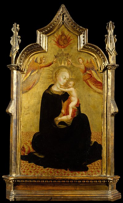 Madonna og barn med engler, ca. 1445-50. av Sassetta