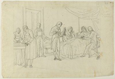 Sykesengsscene av Saverio della Gatta