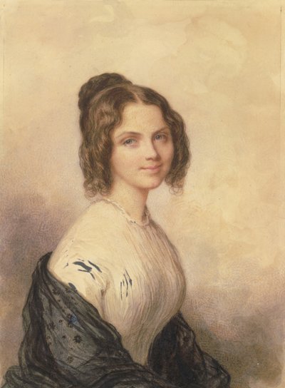 Anne Charlotte Lynch Senere Mrs. Vincenzo Botta, ca. 1847. av Savinien Edme Dubourjal