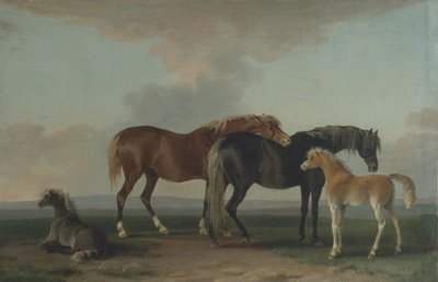 Hopper og føll (olje på lerret) av Sawrey Gilpin