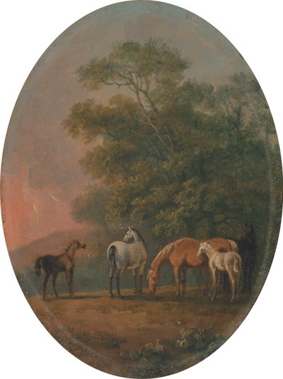 Mares and Foals [1795, Royal Academy of Arts, London, utstillingskatalog] av Sawrey Gilpin