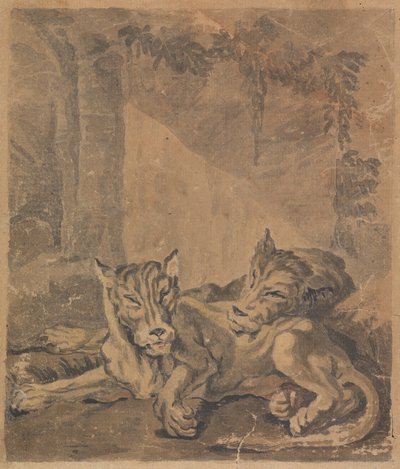 To tigre av Sawrey Gilpin