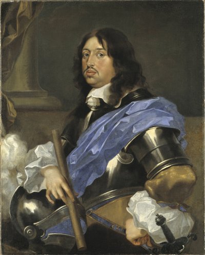 Charles X Gustave roi de Suede - Portrett av kong Charles X Gustav av Sverige (1622-1660), av Bourdon, Sebastien (1616-1671). Olje på lerret. Mål: 102x82 cm. Nationalmuseum Stockholm av Sébastien Bourdon