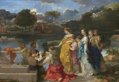Funnet av Moses, ca. 16551660. av Sébastien Bourdon