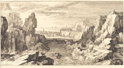 Fjelllandskap av Sébastien  Le Clerc I