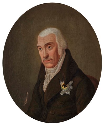 Portrett av Charles II, storhertug av Mecklenburg-Strelitz 1741-1816, 1816. av Scharenberg