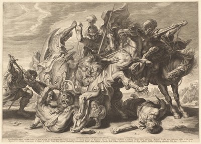 Løvejakt av Schelte Adams Bolswert after Sir Peter Paul Rubens