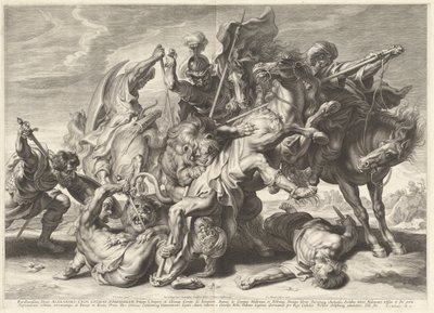 Løvejakt av Schelte Adams Bolswert after Sir Peter Paul Rubens