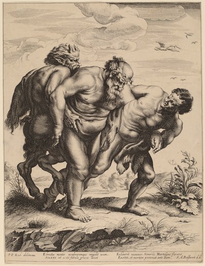 Den berusede stillheten av Schelte Adams Bolswert after Sir Peter Paul Rubens