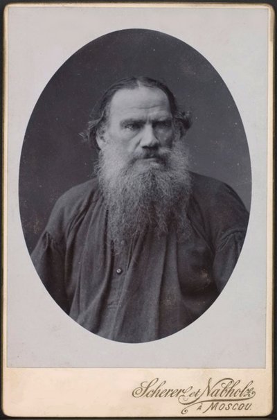 Leo Tolstoy, russisk forfatter, 1900 av Scherer Nabholz and Co