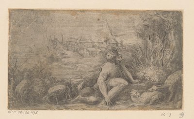 Moses ved den brennende busken av Schiavone