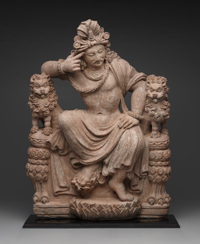 Tenkende Bodhisattva, 4. til 6. århundre e.Kr. (terrakotta) av School Afghan