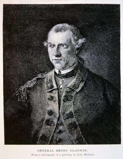 General Henry Gladwin, fra et fotografi av et maleri av John Holland (litho) av School American