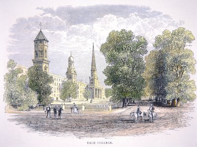Yale University, New Haven, Connecticut (litho-farge) av School American