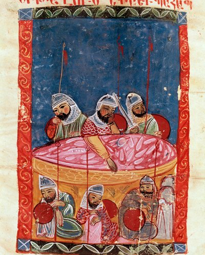 Vakter ved Kristi grav (miniatyr av School Armenian
