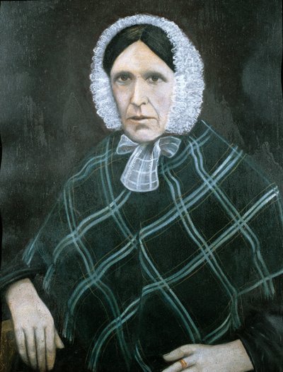 Portrett på blikk fra Rhyd-y-Car eller Colliers Row, midten/slutten av 1800-tallet (oljemaleri) av School British