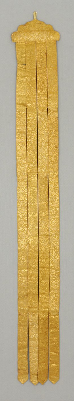 Banderole/tempelhenger, ca. 1700-tallet (silkebrokade) av School Chinese