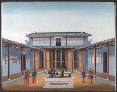 Honam Temple - Gårdsplass med boligkvarter av School Chinese