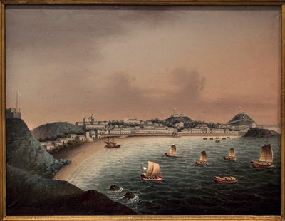 Strenge regler i Macao (Kina). Maleri av en kinesisk kunstner, olje på lerret, tidlig på 1700-tallet. Marine Museum, Rotterdam (Nederland). av School Chinese