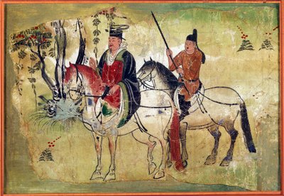 The Celestic Horses of Ferghana Tibetan Manuscript av Touen Houang av School Chinese