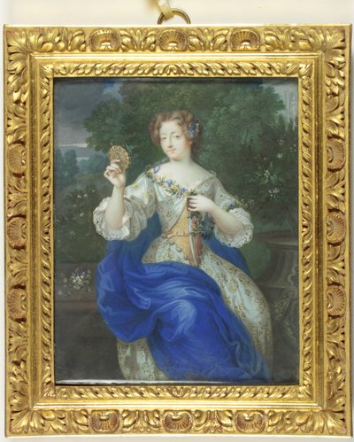 Marie-Angelique Scoraille de Rousille, hertuginne av Fontanges (emalje) av School Continental