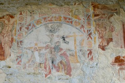 Nedstigningen fra korset (fresco) av School Croatian