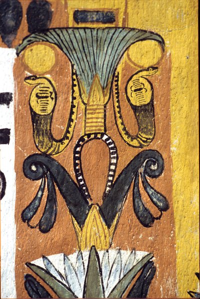 Det gamle Egypt, veggmaleri Sennedjems grav, Deir el Medina, Theben, adelens grav av School Egyptian