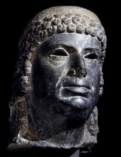 Leder av Cleopatra III, basaltskulptur. Egyptisk sivilisasjon, ptolemaisk periode, 2. århundre f.Kr av School Egyptian