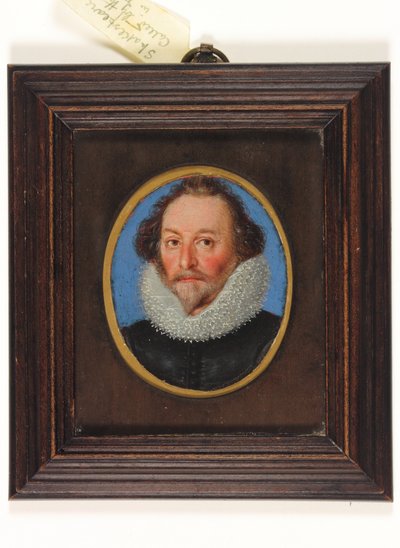 En gentleman kalt William Shakespeare (akvarell på vellum) av School English