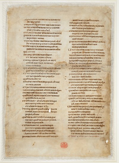 Bibelfragment fra Kings Book (