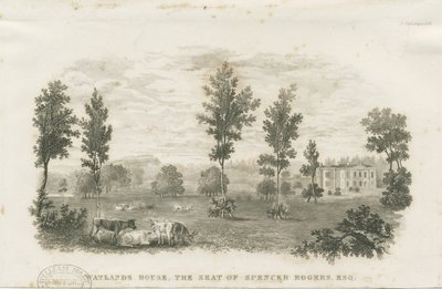 Burslem - Watlands House: gravering og [?1800-tallet] (trykk) av School English