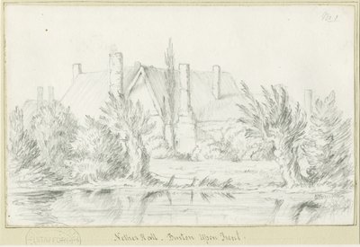 Burton-upon-Trent - Nether Hall: blyanttegning, nd [?1800-tallet] (tegning) av School English