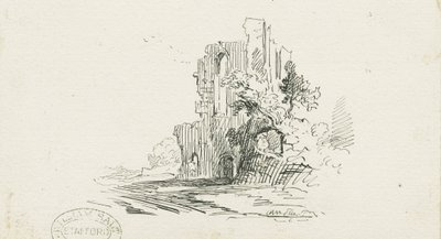 Croxden Abbey: penn- og blekktegning, nd [?19th cent] (tegning) av School English